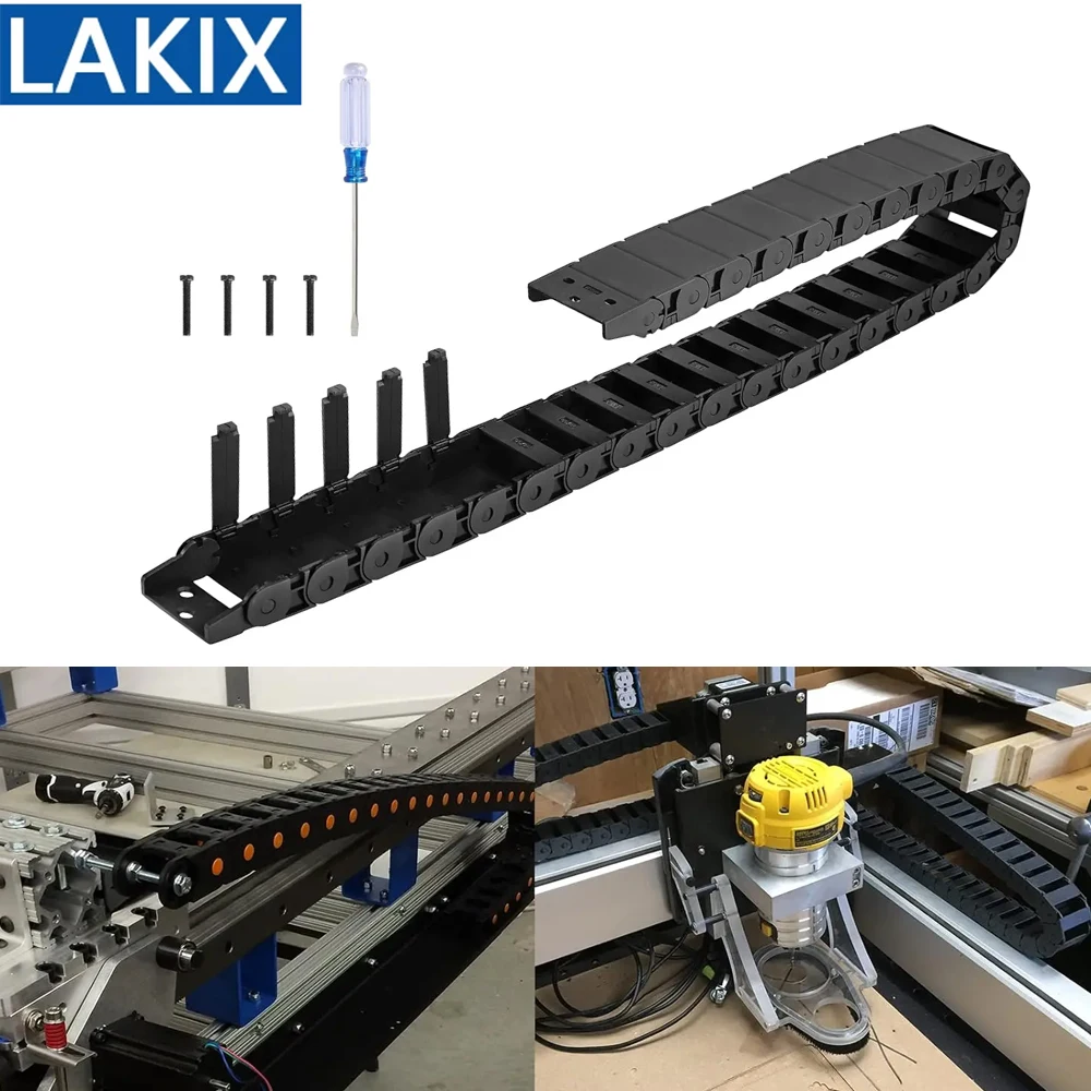 Cable Drag Chain R55 R38 Semi-Enclosed Cable Chain Wire Carrier For CNC 3D Printer Laser Cutting Machine CNC Router