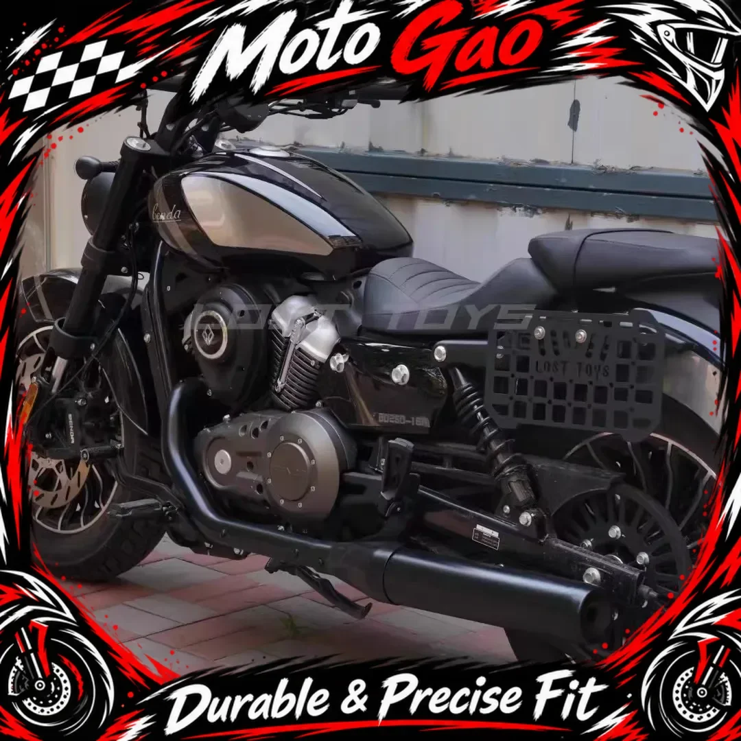 For BENDA Rock250/300 cruise motorcycle modified side bag bracket dedicated original parking position to mount spare oil barrel