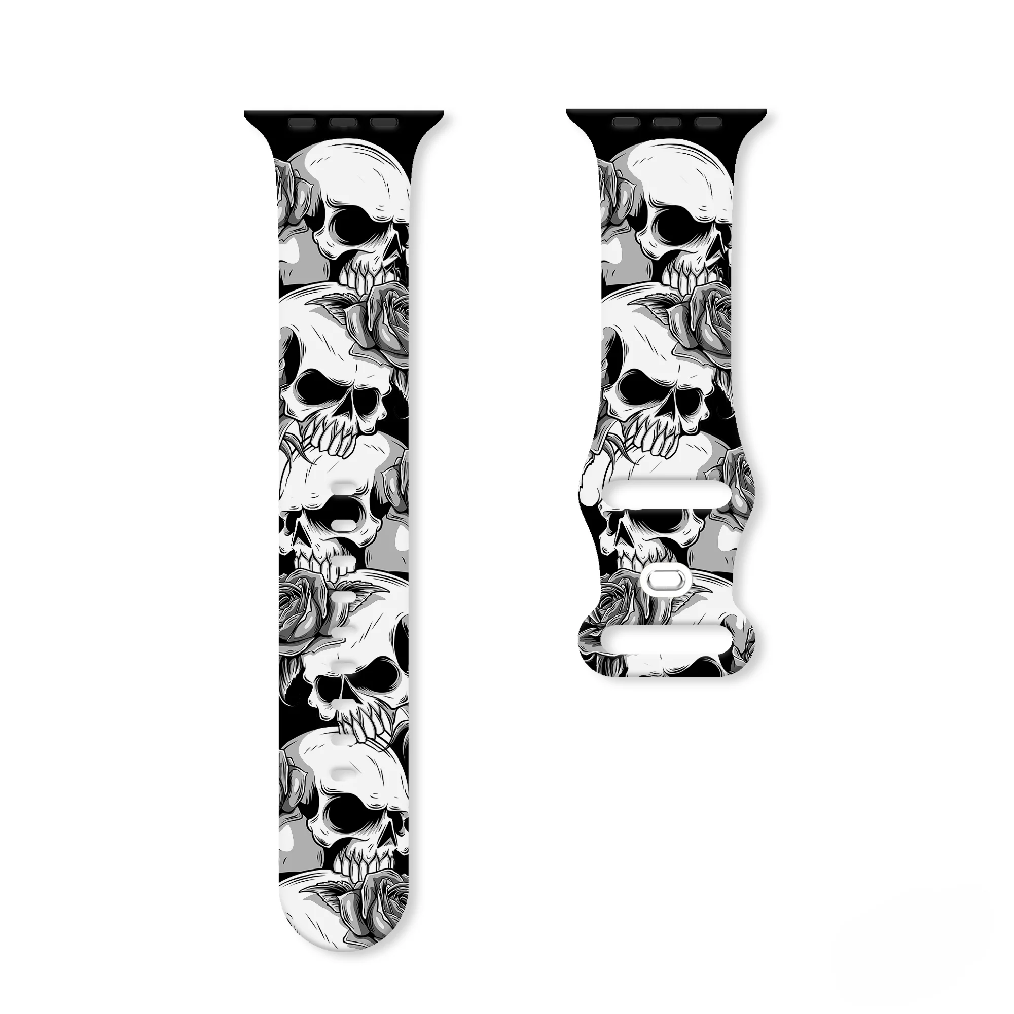 

Colorful Halloween for Apple Watch 11 10 9 8 7 Silicone Band Replacable Bracelet for iWatch 46mm 42mm 41mm 40mm Watchband