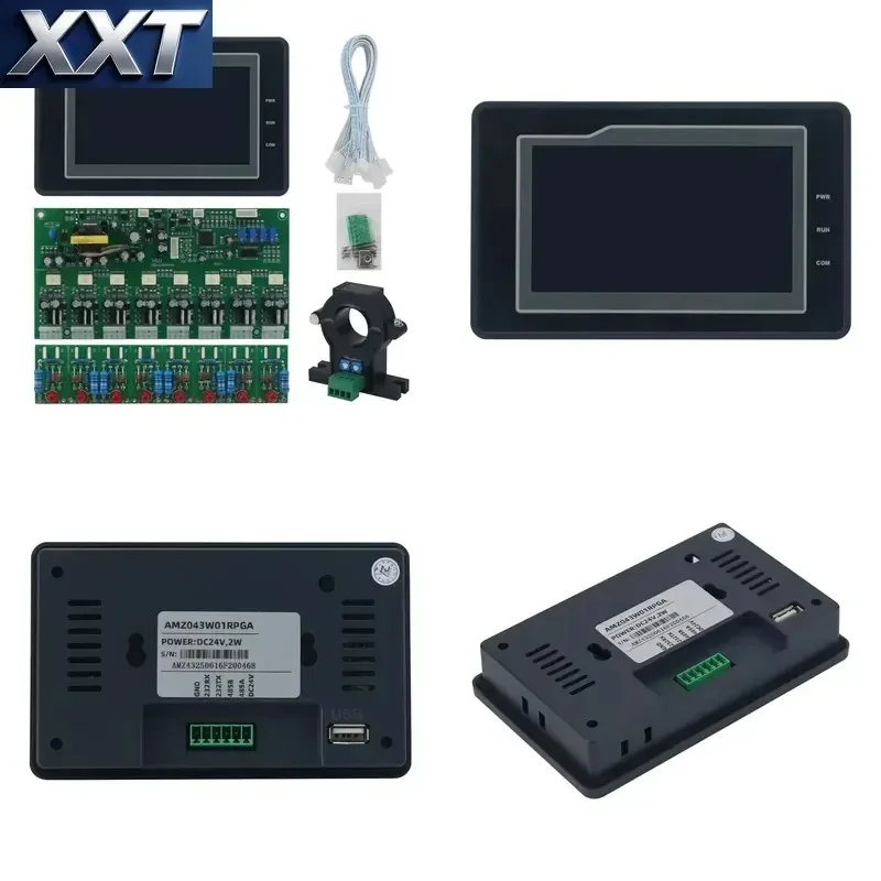 XXT Three-phase Four-leg Sine Wave IGBT Module Driver Board V6.0 Inverter Control Board Kit with 4.3-inch Touch Screen