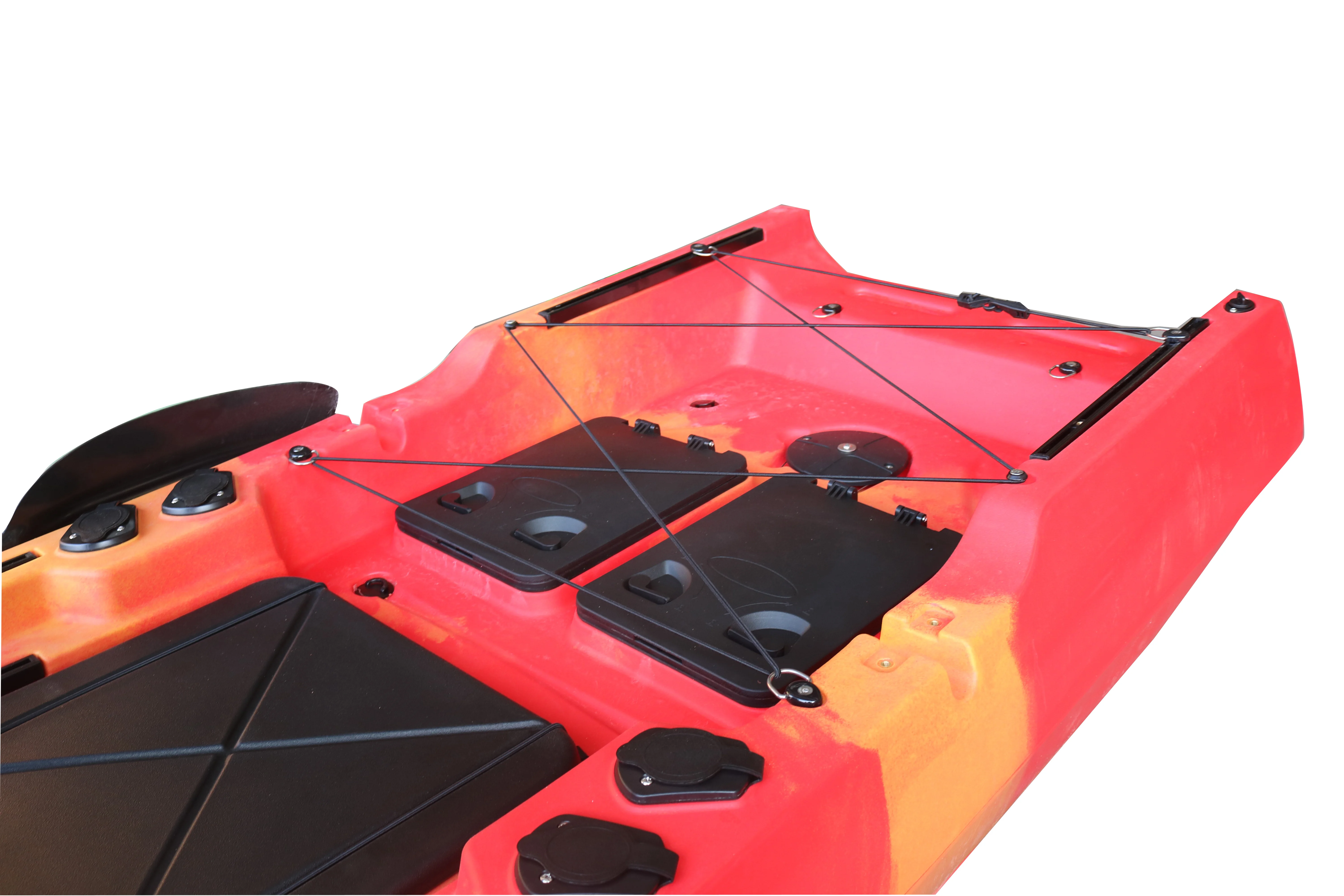 Vicking Single Paddler Pedale Drive Sit-On-Top Canoa Motore in plastica resistente Kayak Materiale LLDPE Pesca a remi Capacità per 1 persona