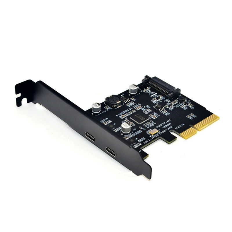 USB3.1 Type-C Dual Buck Expansion Card Dual Type-C Positive And Reverse Plug For Asmedia Asm3142 To10gbps Expansion Card