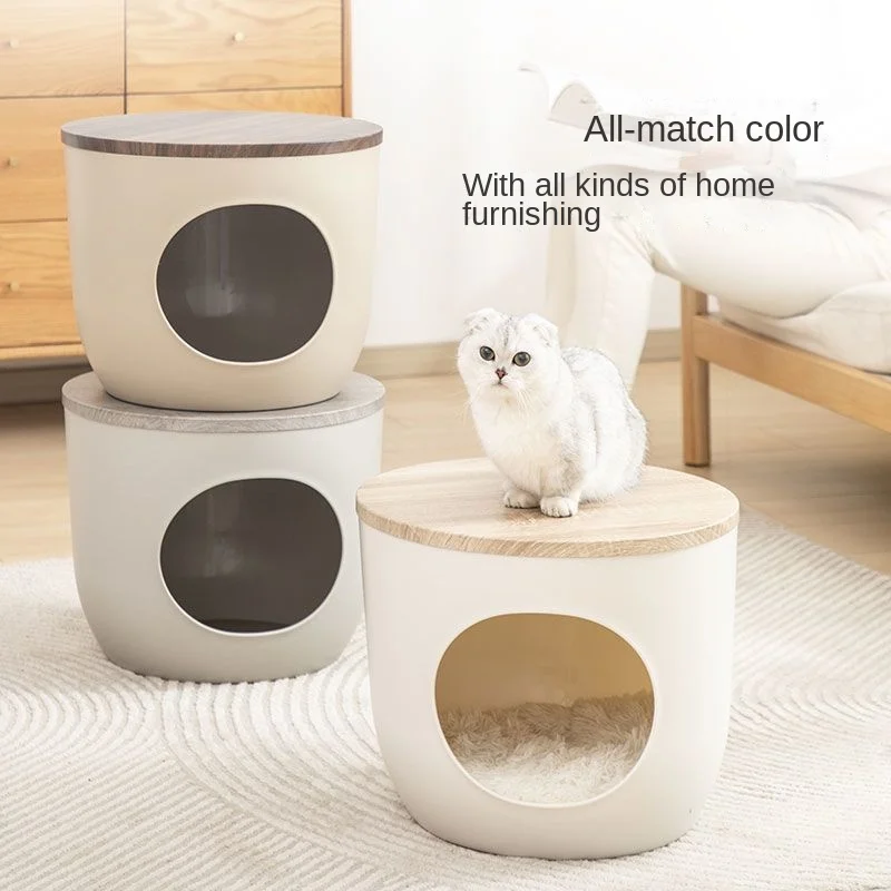 Furniture Cat Nest Closed Sleeping Nest Warm Cotton Nest Four Seasons General Creative Cat Nest Small Villa Pet Supplies