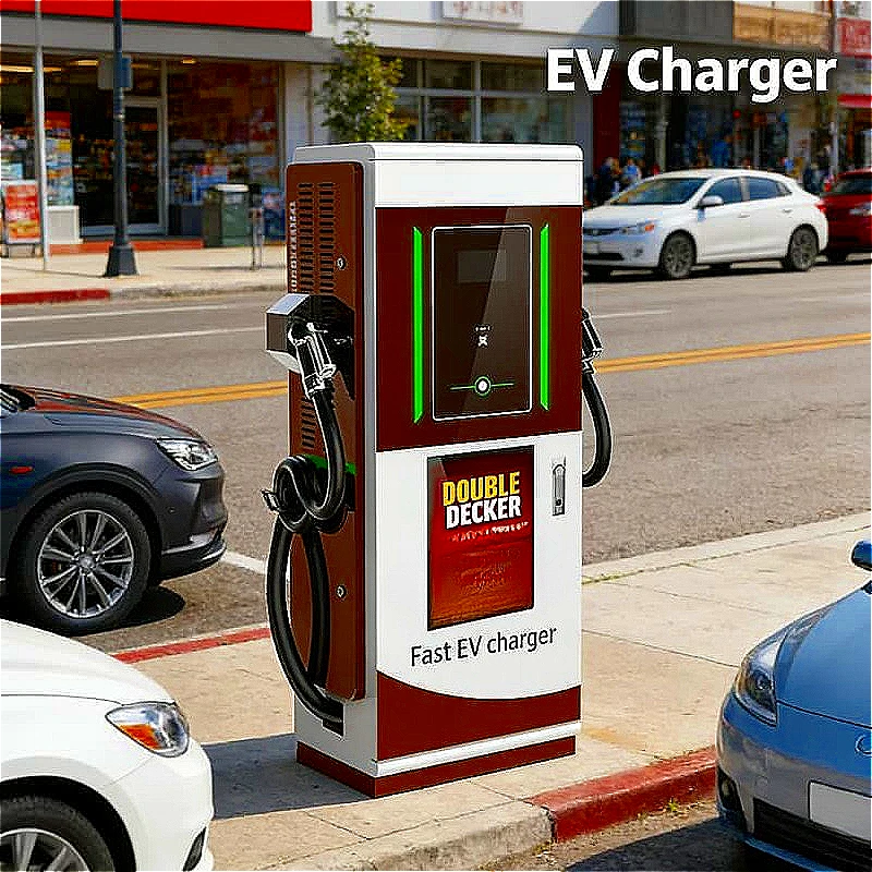 Commercial EV Charging Station 160KW Dual Socket Floor Standing Design with Management Software Customized durable high quality