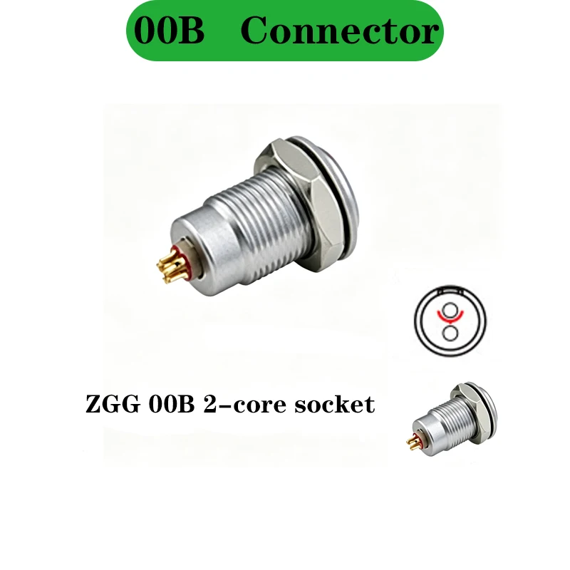 EGG/ZGG.00B.2P 3P 4P 5P 6P  Push-pull Self-locking Metal Quick Plug And Female Socket Connector For Audio Video Transmission