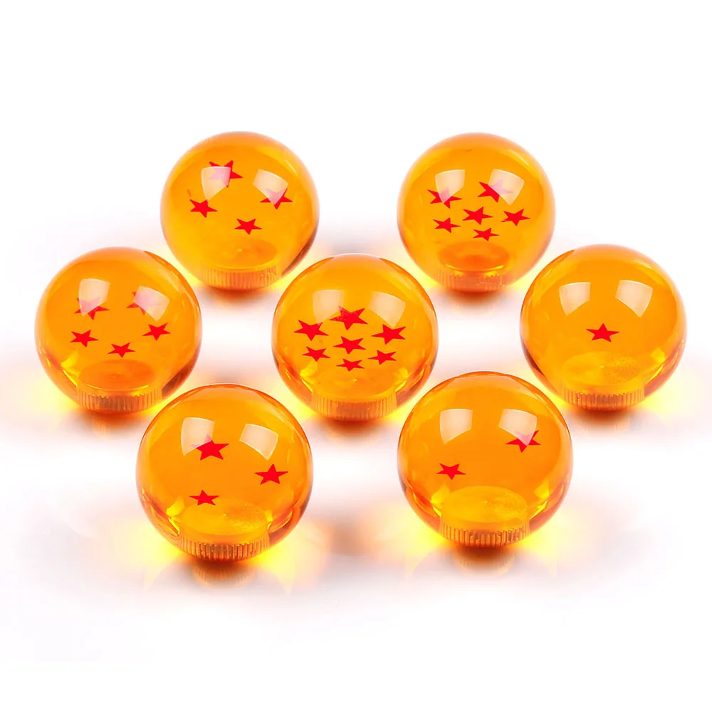 Anime Dragon Ball 1-7 STARS Shift Lever Head 1pcs Lever Change Knob Auto Shift Knob RARE Star Ball Z BALL Car Gear Shift Knob view 2