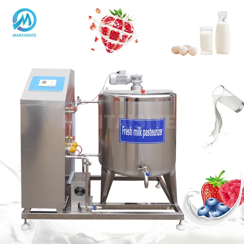 100 200 1000 Liters Food Grade Camel Cheese Milk Pasteurization Tank Price Milk Pasteuriser Pasteurization Machine