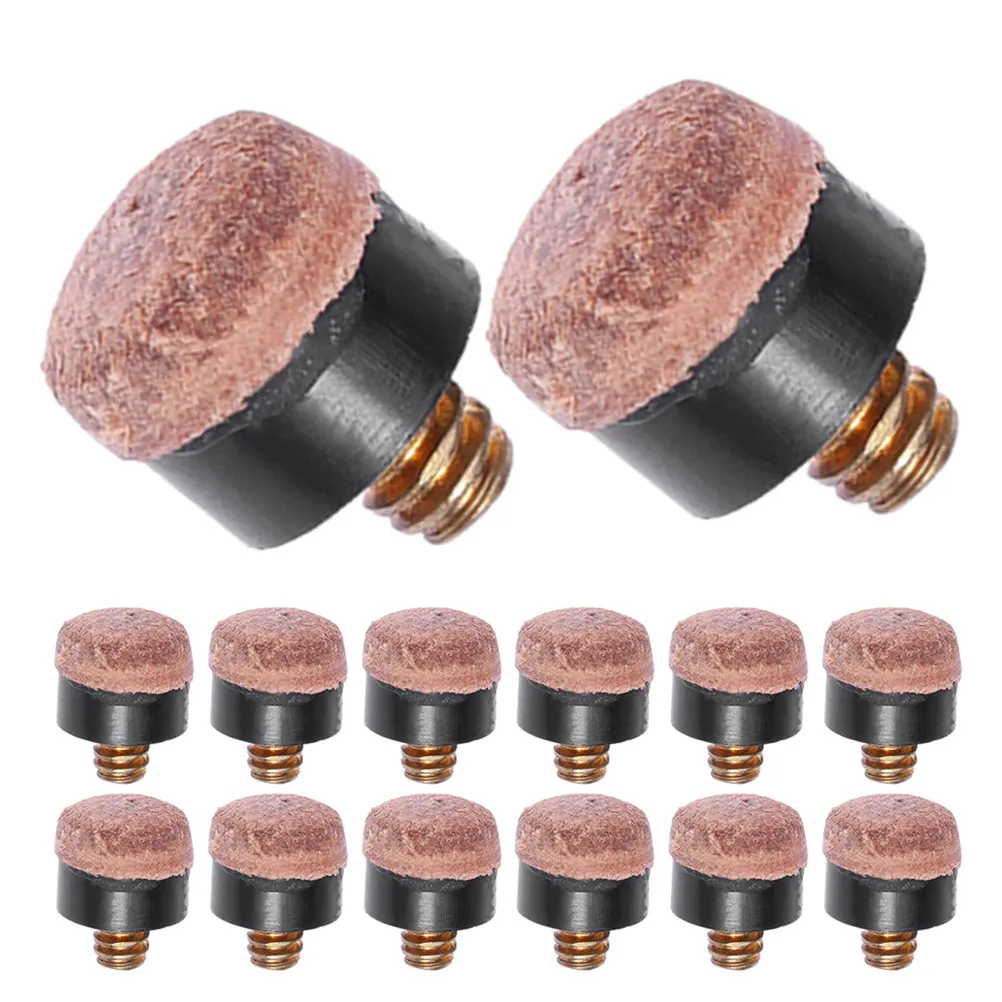 

20Pcs Pool Billiard Cue Tips Replacement Hard Synthetic Screw on Snooker Stick Tips for Precise Striking