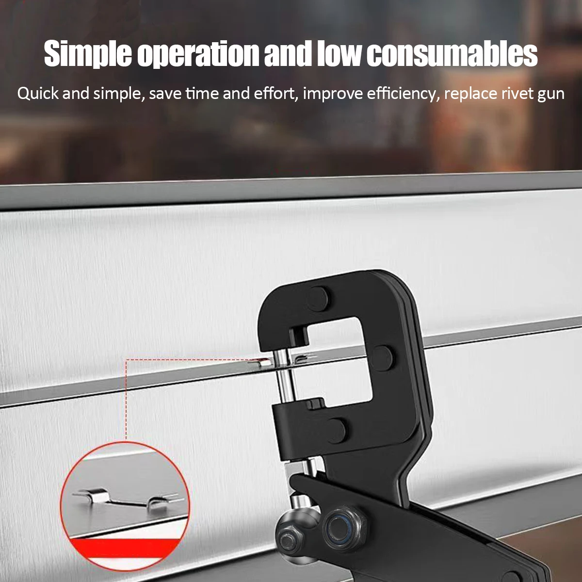 1 قطعة مشبك عارضة ، أداة لوح الجبس تركيب السقف كماشة تثقيب خالية من البرشام أداة يدوية بمشبك عارضة مزدوج اليد