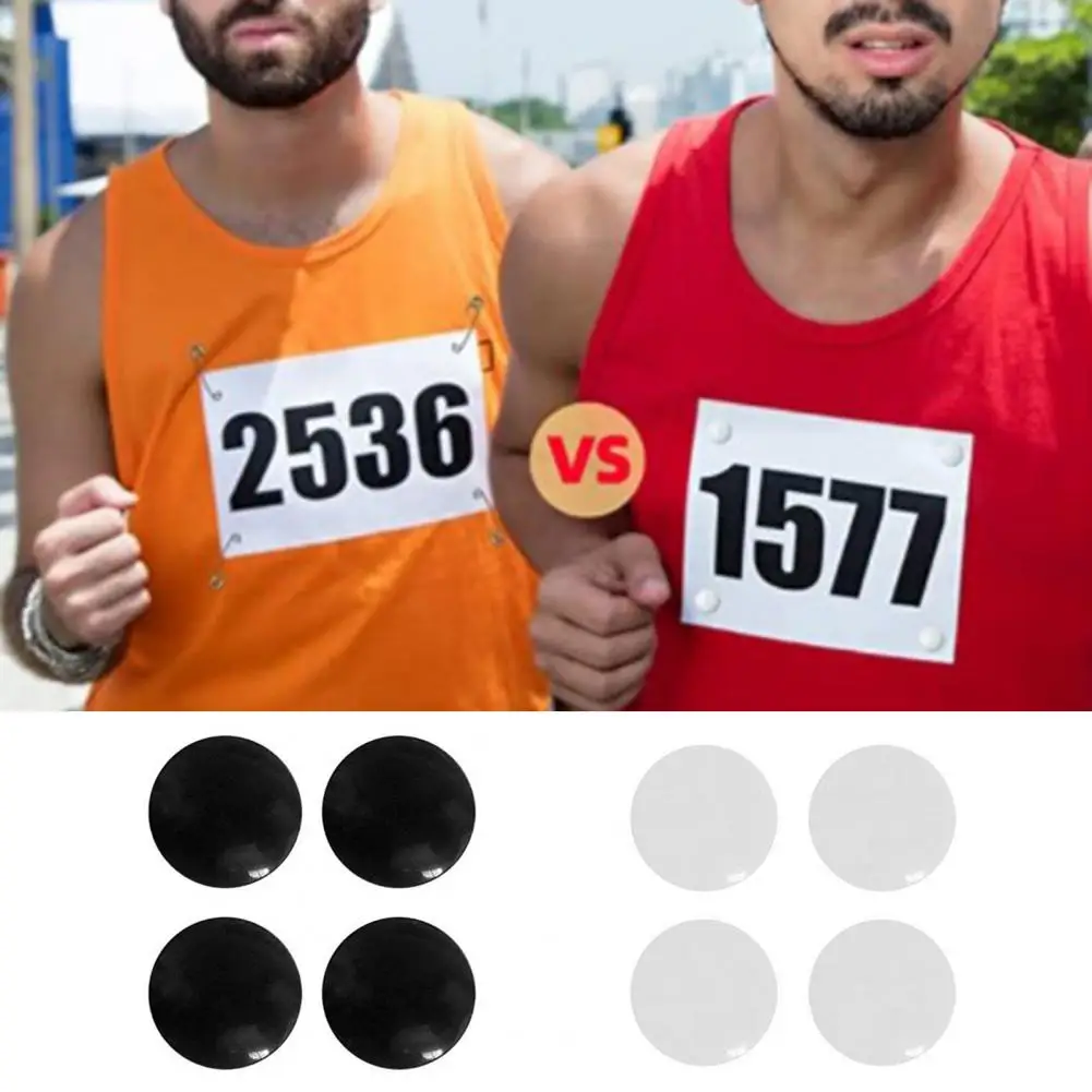 4 Pair Magnetic Buckle Without Safety Pin Fix Clip Running Number Race Bib Magnetic Holder Field Events Accessories 고정 클립 실행