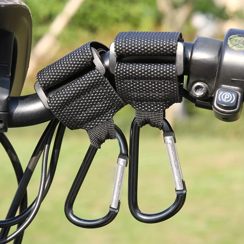 Large D-Rings Hooks Multi-Purpose Electric Vehicle Handle Storage Hook For Wheelchairs Bicycles Electric Scooters Accessories