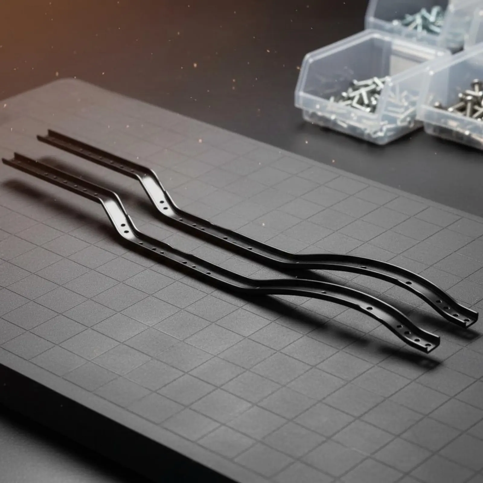 RC Chassis Rail Set Metal Chassis Rail Set Long-Lasting Easy to Install for Model Repair