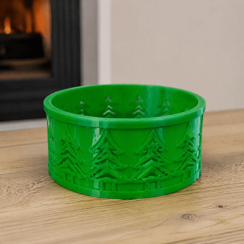 Runde, hohle Schmuckaufbewahrungsschale, leicht, Weihnachtsbaum-Ausschnitt, Weihnachts-Aufbewahrungsschale, niedlich, 3D-Druck – Detail 11