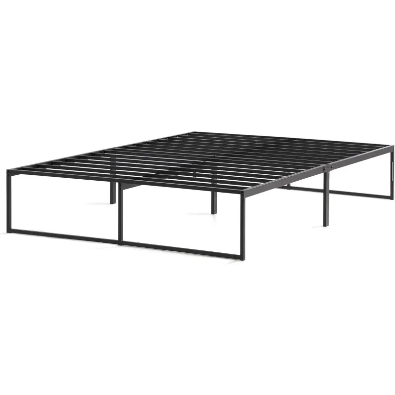 

14"H Metal Platform Sturdy Steel Bed Frame,Under Bed Storage Space,No Box Spring Needed-Modern Contemporary,Tool Include,Twin XL