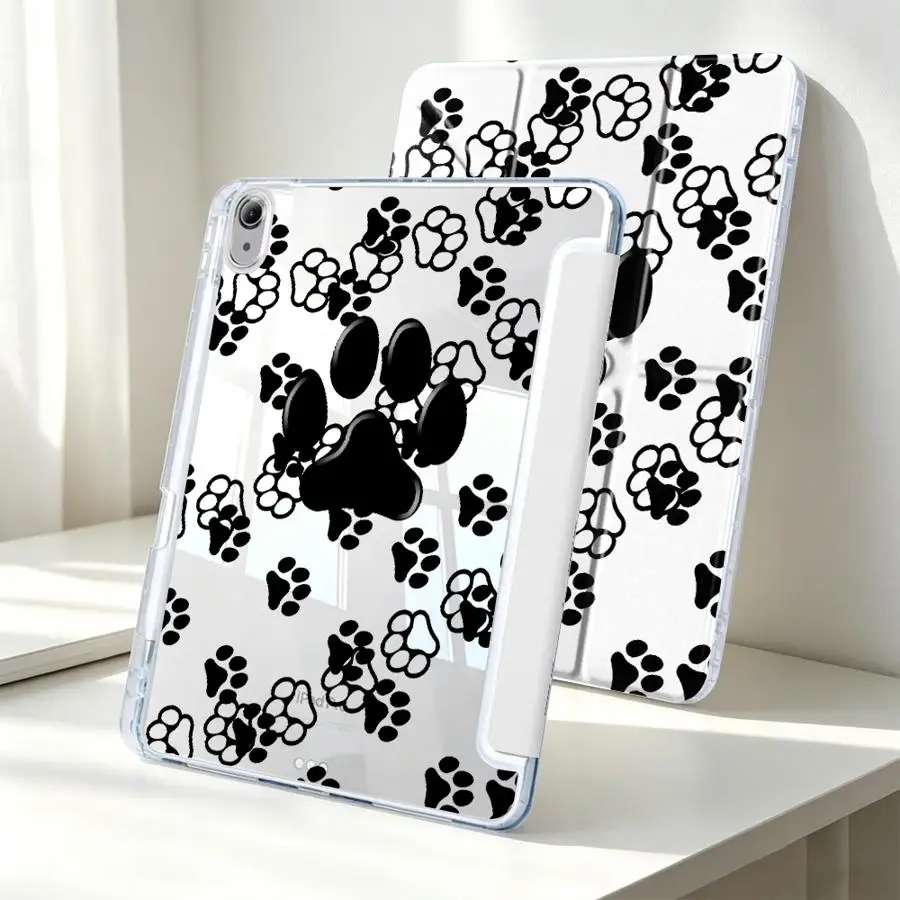 Tablet Case For Samsung Galaxy Tab S10 Lite S9 Plus A8 S8 S7 FE A11 A9 Plus With Pen Slot Cover Full Screen Paw