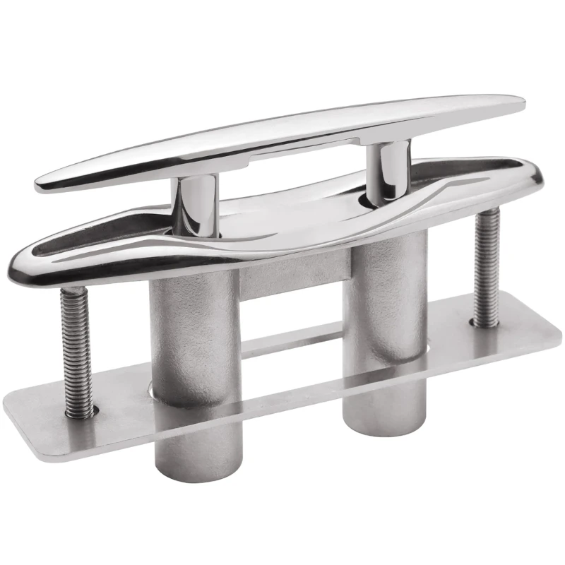 rxje-stainless-retractable-flush-mount-deck-cleats-with-backing-plate-and-lock