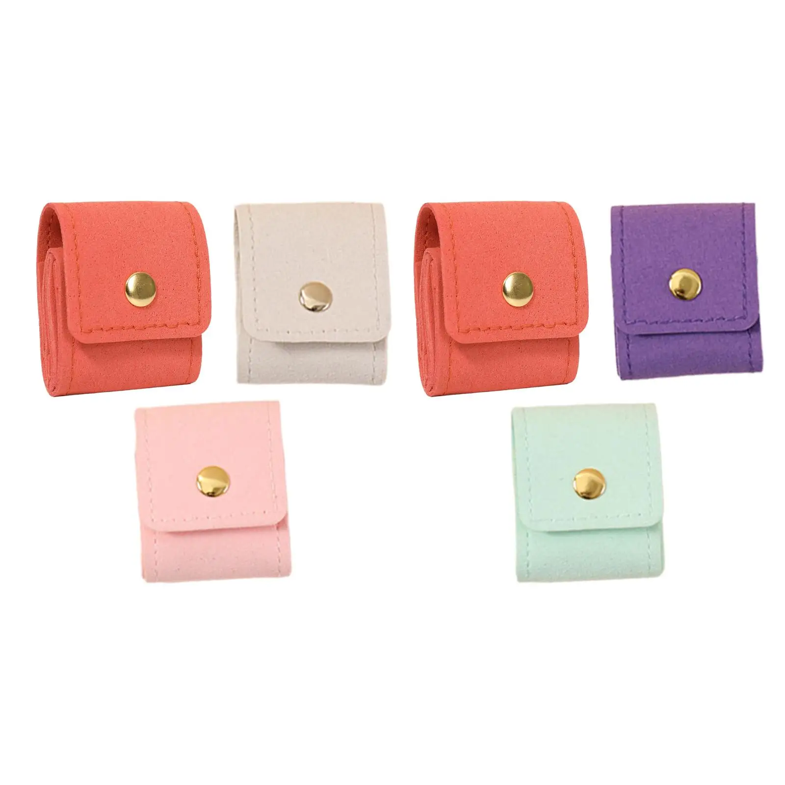 3Pcs Jewelry Roll Bag Foldable,Small Travels Pouch,Organizer for Ears Necklaces s Brooches