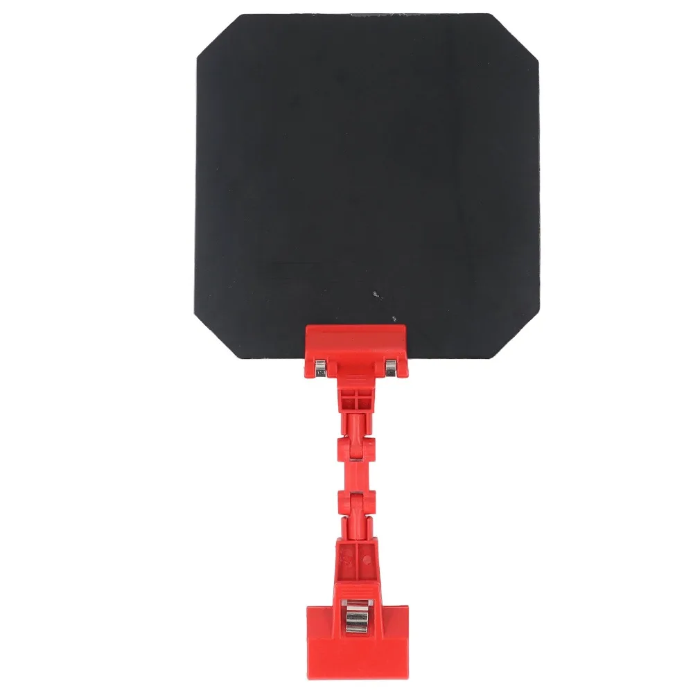 6pcs 360°Adjustable Welding Blackout Panel Clip-On High-Hardness Plastic Welder Blackout Panel Red Portable Welding Panel