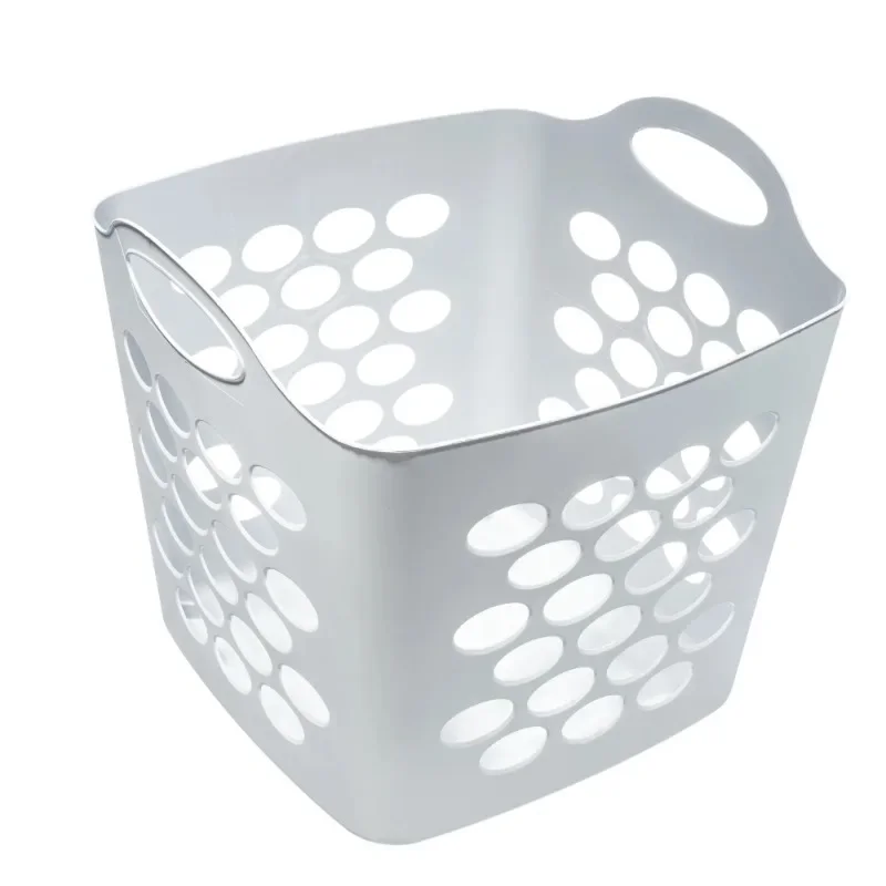 

NEW Flexible Plastic Laundry Basket, Soft Silver, 6 Pack-Fast shipping
