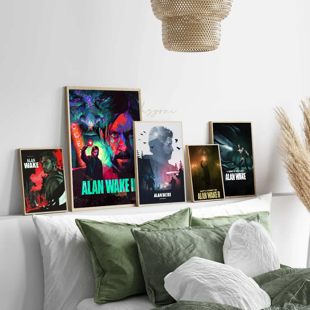 Alan Wake Horror Game Posters And Prints Canvas Printing Wall Art Picture For Living Room Home Decor Gifts