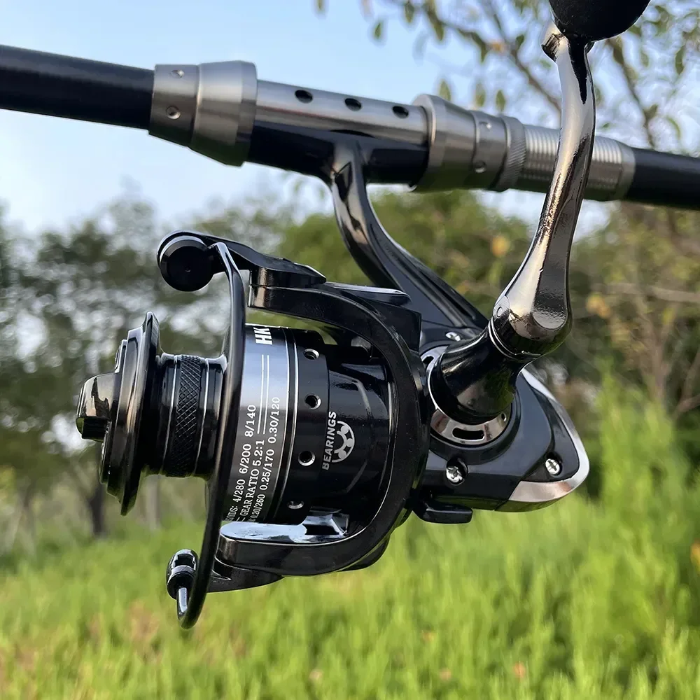Angelrute Reel Set Superharten 1,5-2,4 m Teleskop Angelrute Spinning Angelrolle 2000 3000 Serie Meer angelgerät Pesca – Detail 7