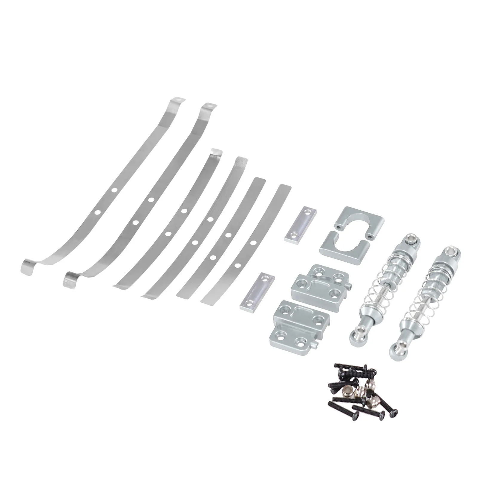 For MN1/12 MN82 LC79 1/12 RC car upgrade, rear axle fixing parts, rear shock absorber spring steel plate metal parts accessories