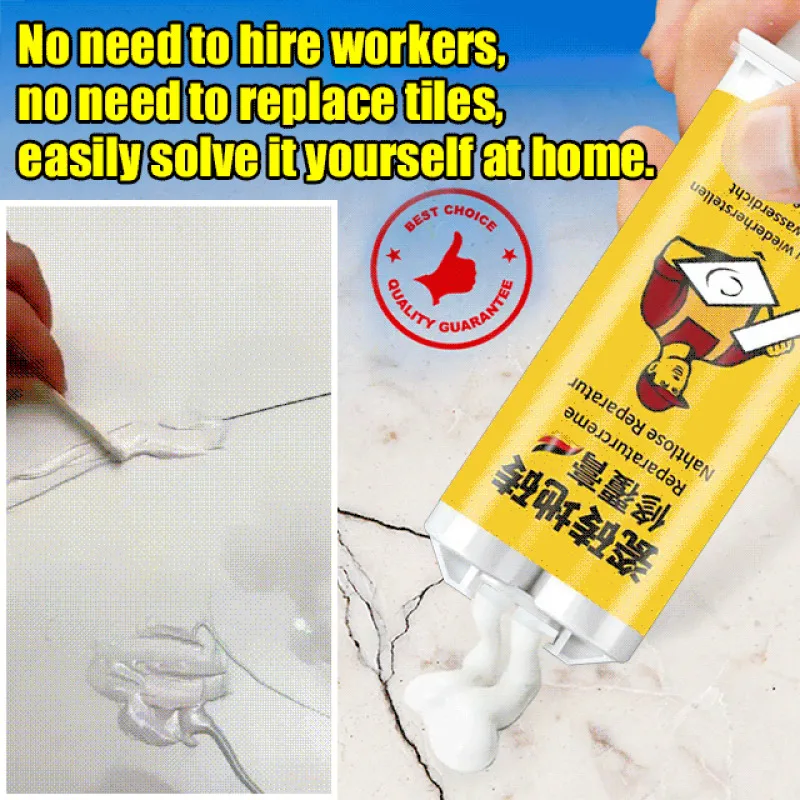 Adjustable Color Tile Repair Paste Floor Tile Pothole Repair Paste 85ML Tile and Ceramic Repair Paste with Tools  Crack Repair