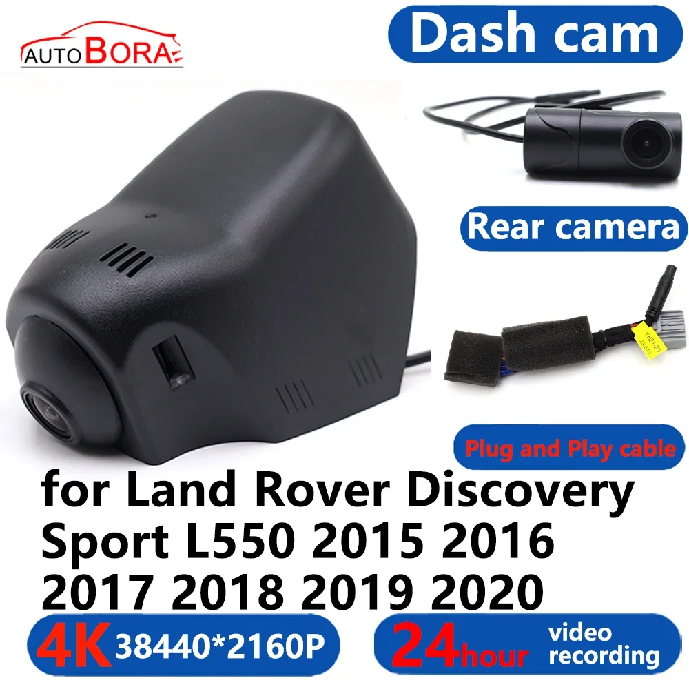 

AutoBora 4K Wifi 3840*2160 Car DVR Dash Cam Camera 24H Video for Land Rover Discovery Sport L550 2015 2016 2017 2018 2019 2020