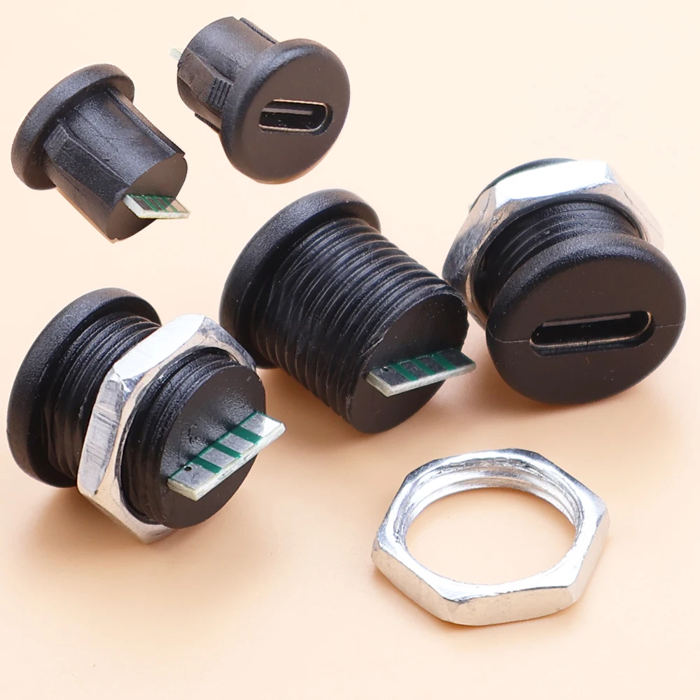 JCD Type-C Female 6 Pin USB Connector Type-C Female Socket Fast Charging Jack Charging Port USB-C Charger Plug Dock