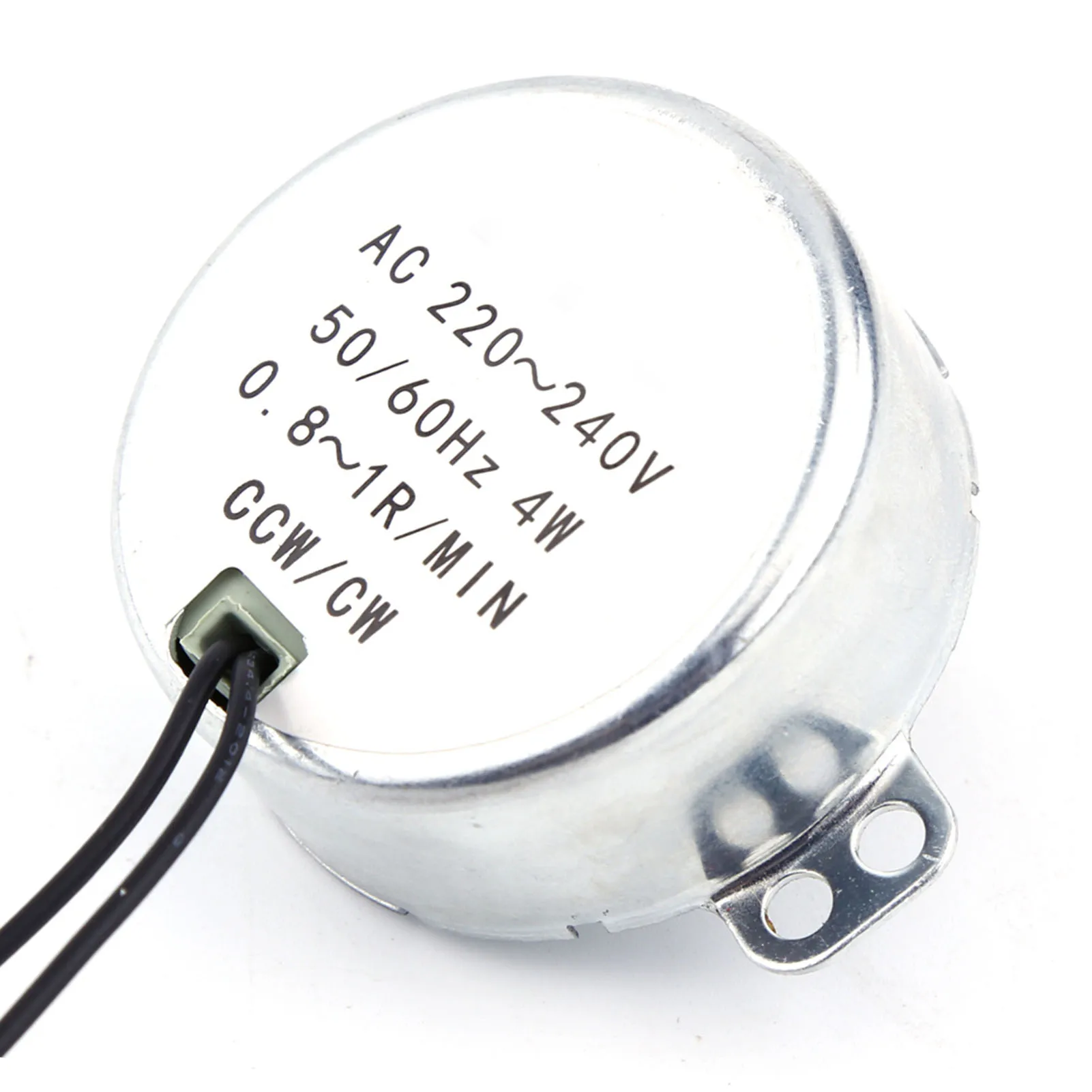 1pc 220-240V AC Synchronous Motor Geared MotorPermanent Magnet Synchronou Motor And Reduction Gear 0.8RPM-10RPM Speed Options
