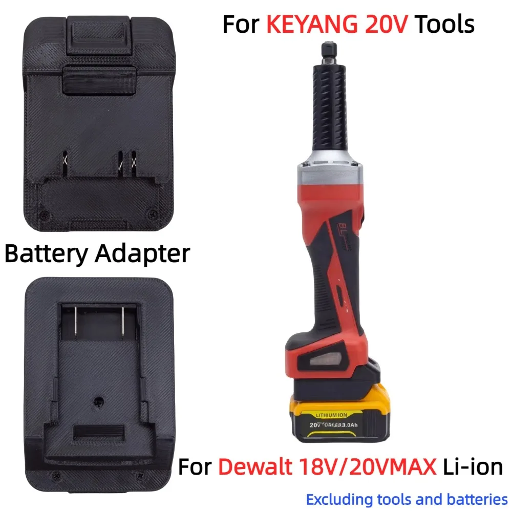 Battery Compatible Adapters For Dewalt 18V/20VMAX Li-ion to KEYANG 20V electricity Brushless Cordless Drill Tools (Only Adapter)