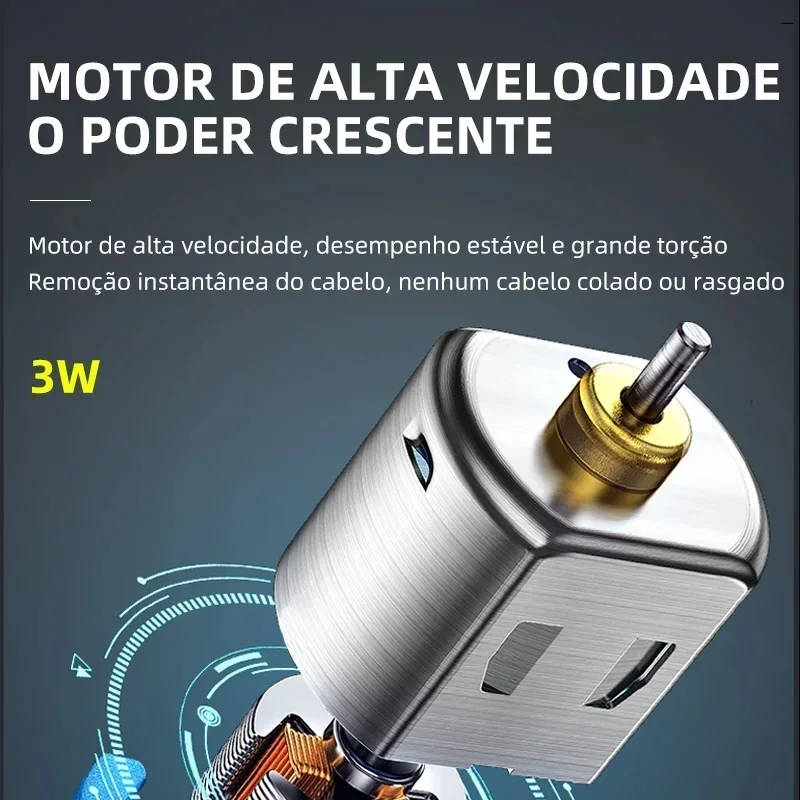 Kemei KM-418 ماكينة قص الشعر المقاومة للماء القابلة لإعادة الشحن ماكينة حلاقة كهربائية احترافية لقص الشعر اللاسلكي للرجال