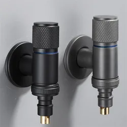 Black Copper Washing Machine Faucet Soild Brass Faucet Single Cold Wall Mounted G1/2 G3/4 Bibcock Outdoor Garden Mop Pool Tap