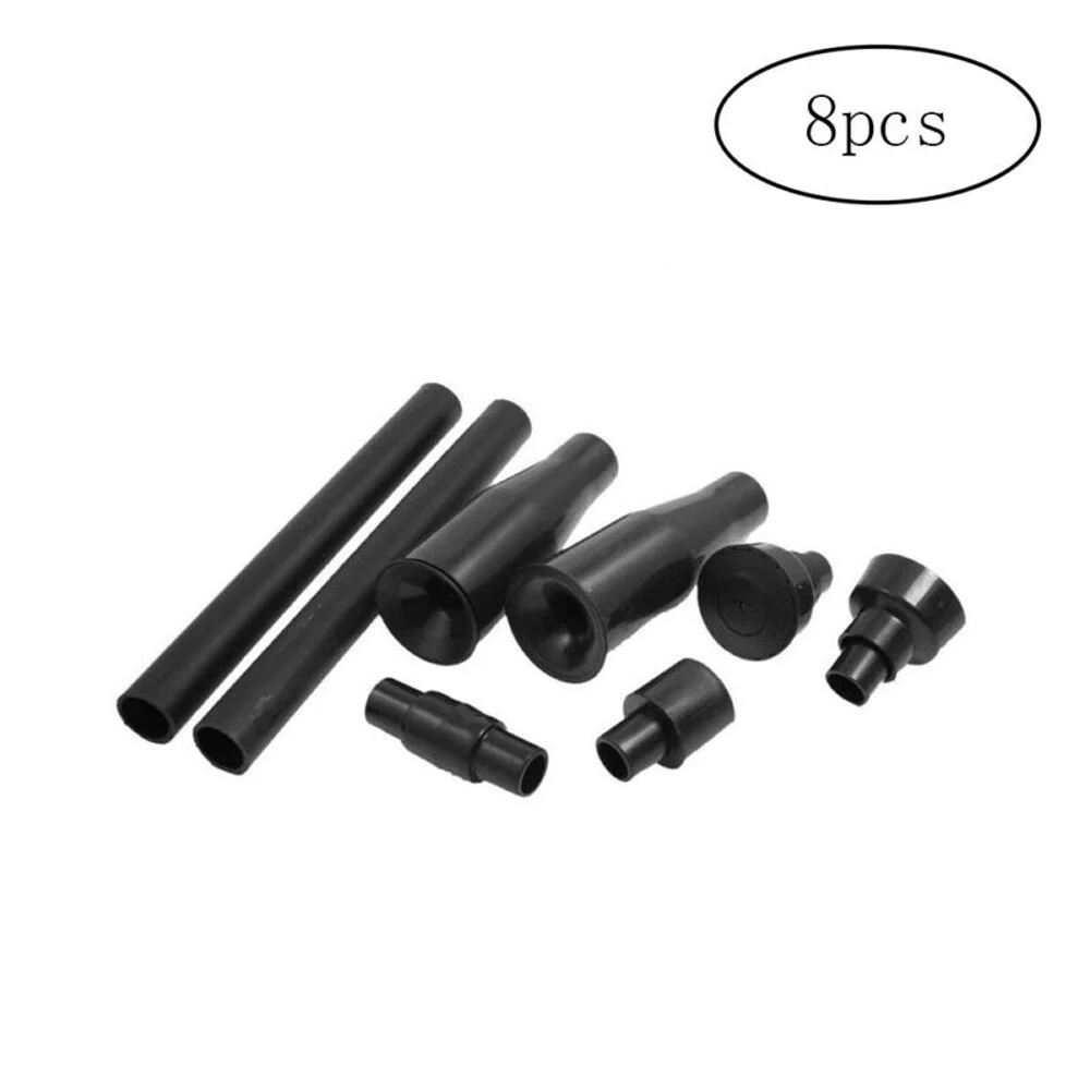 8pcs Set Black Home Multi-Functional Garden Fountain Plastic Nozzle Head  Universal Adapter For All Garden Pumps