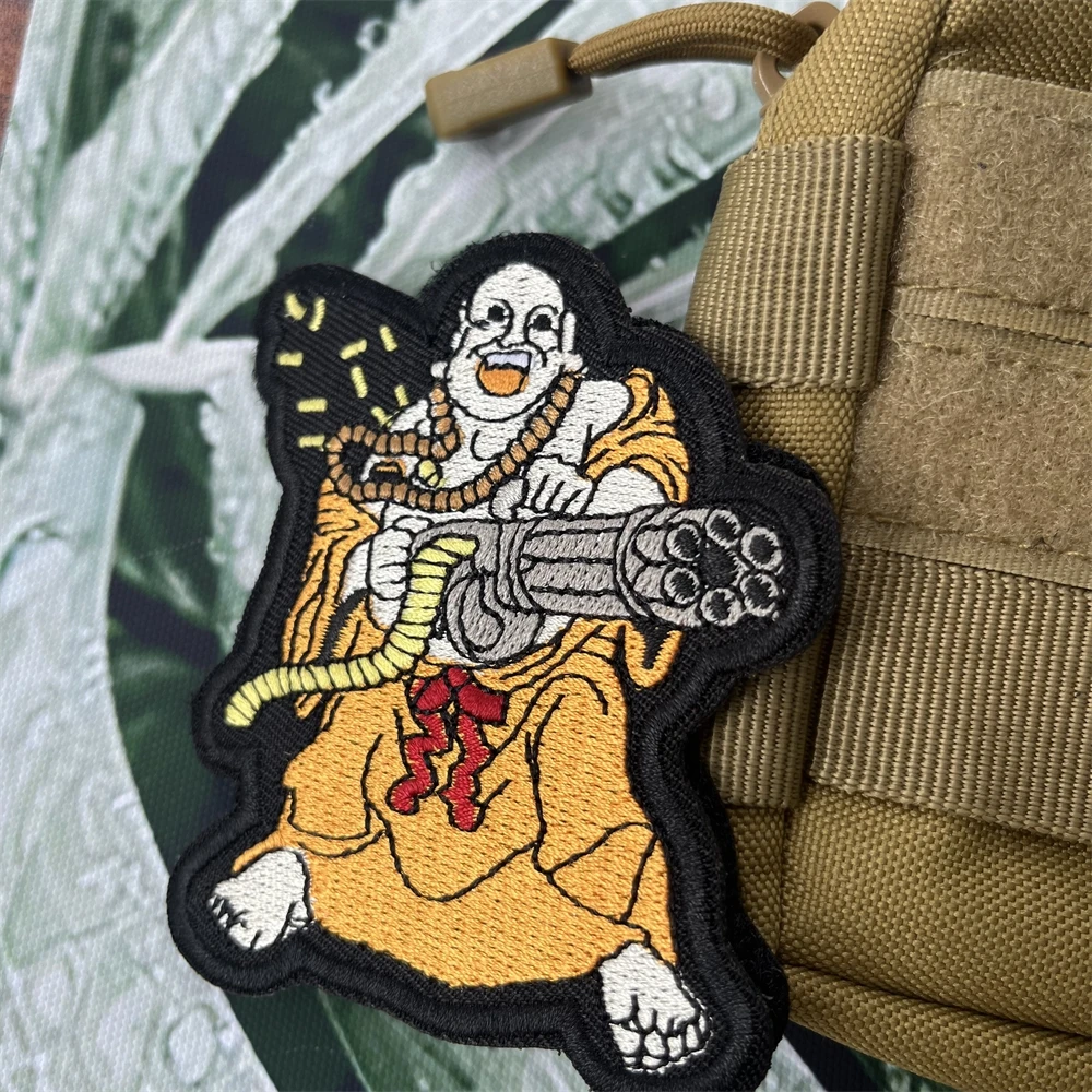 بقع شارة المعنويات لحقيبة الظهر التكتيكية ، السلام كان خيارًا ، خطاف BUDDAH u.sa وملصقات تطريز حلقة #3