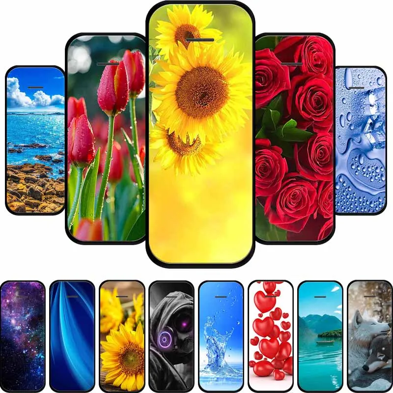 

For Nokia 215 4G Phone Case 2.4" Fashion Pictures Black Silicone TPU Soft Back Cover Case For Nokia 215 4G 2020 Case Coque Shell