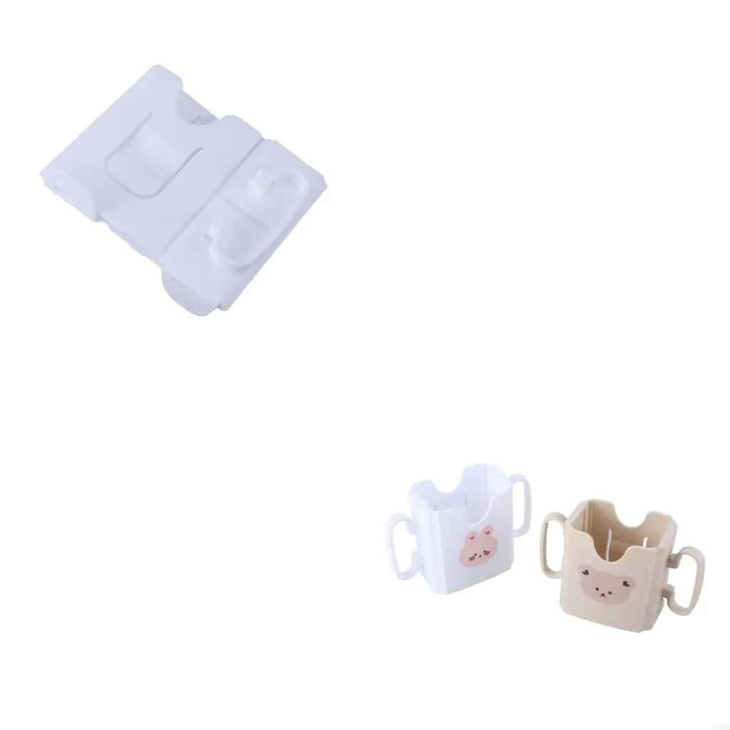 

Foldable Milk Pouches Holder for Toddlers & Baby Cartoon Infants Milk Pack Holder with Two Handle for Self-Feeding L8RB