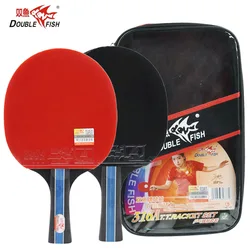 Double Fish Table Tennis Paddles Shakehand Penhold Grip Ping Pong Racket FL CS Handle for Attack with Good Control