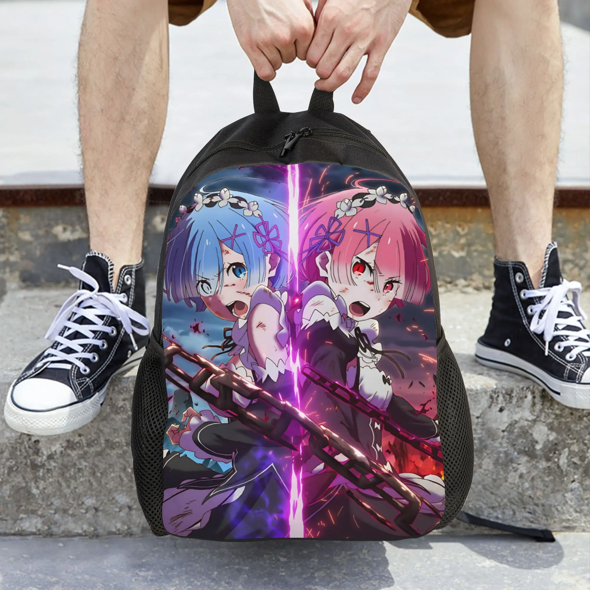 Fashion Re ZERO Anime Backpacks Its Bag  mochila School Zipper Closure Rucksack