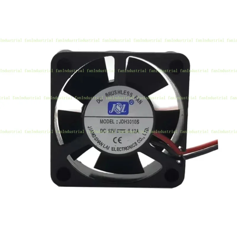 JSL JDH3010S 12V 0.12A 30x30x10mm 2-Wire Server Cooling Fan #1
