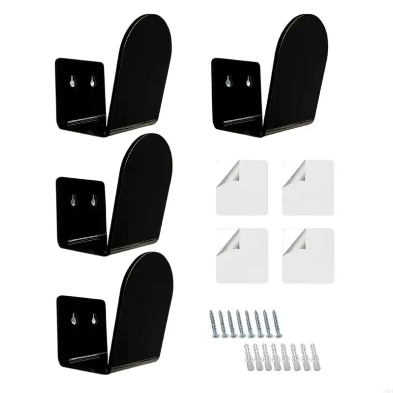 2pcs/4pcs Elegant Acrylic Wall Mount Glove Organizers For Tennis And Boxing JOMD