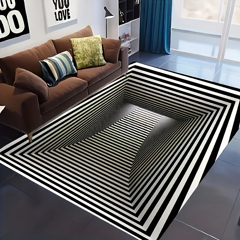 

1PC 3D pattern Ceometry pattern Door Mats Kitchen Rugs Non-Slip Pop Living room Rugs Bath Mat Carpet for Home Sink Laundry Decor