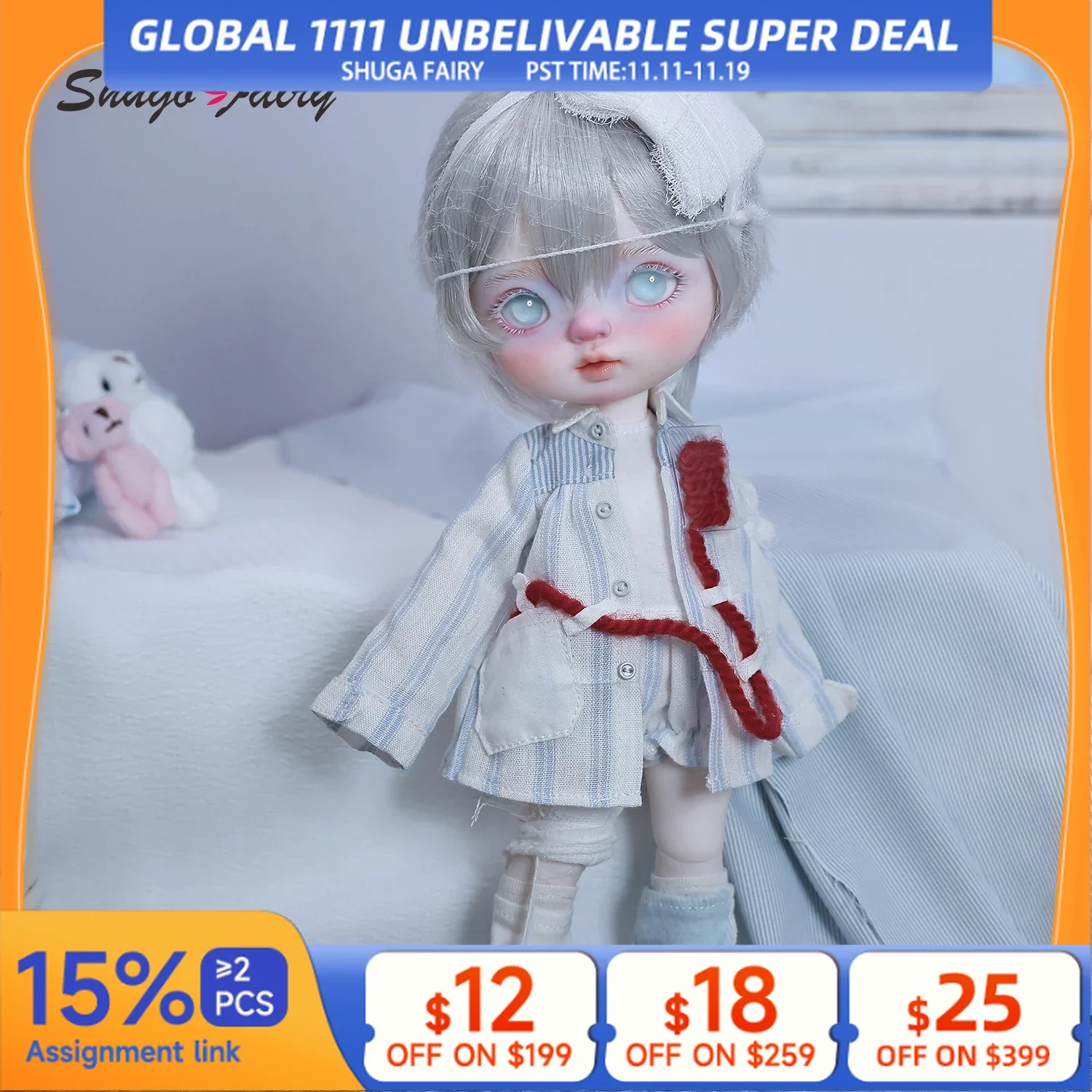 

Xavi B полный набор 1/6 Bjd кукла омлет тело IV капельное детское милое пациент ShugaFairy шарнирная кукла подарок