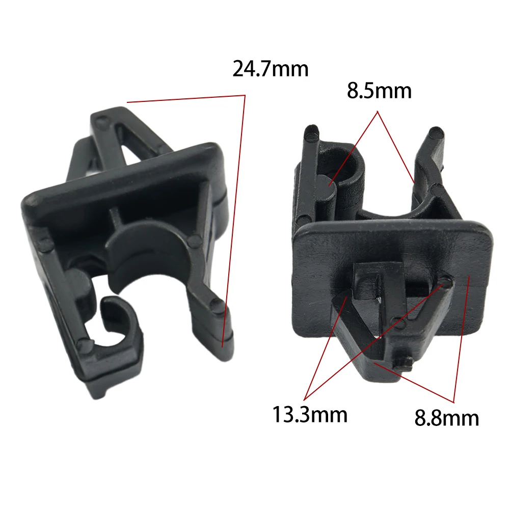

2Pcs Car Hood Prop Rod Holder Clips For Honda For Accord For Civic For CR-V Black Auto Acesssories