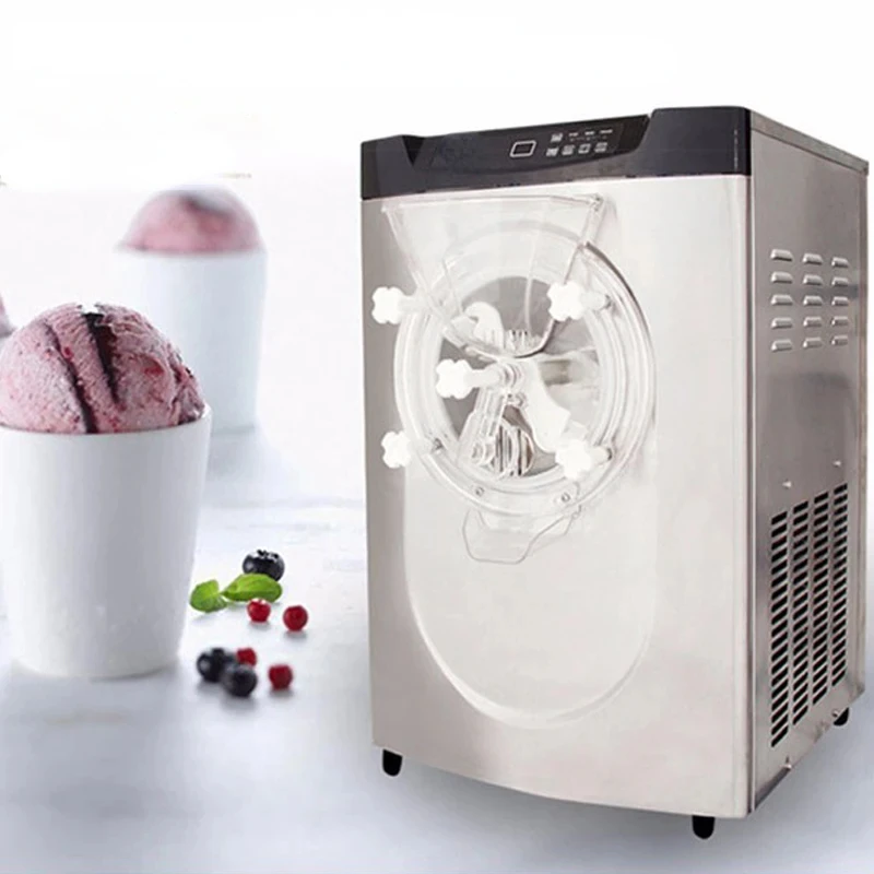 2000W 5.1L Stainless Steel Commercial Desktop Large Frozen Hard Ice Cream Making Machine 220V Ice Cream Maker