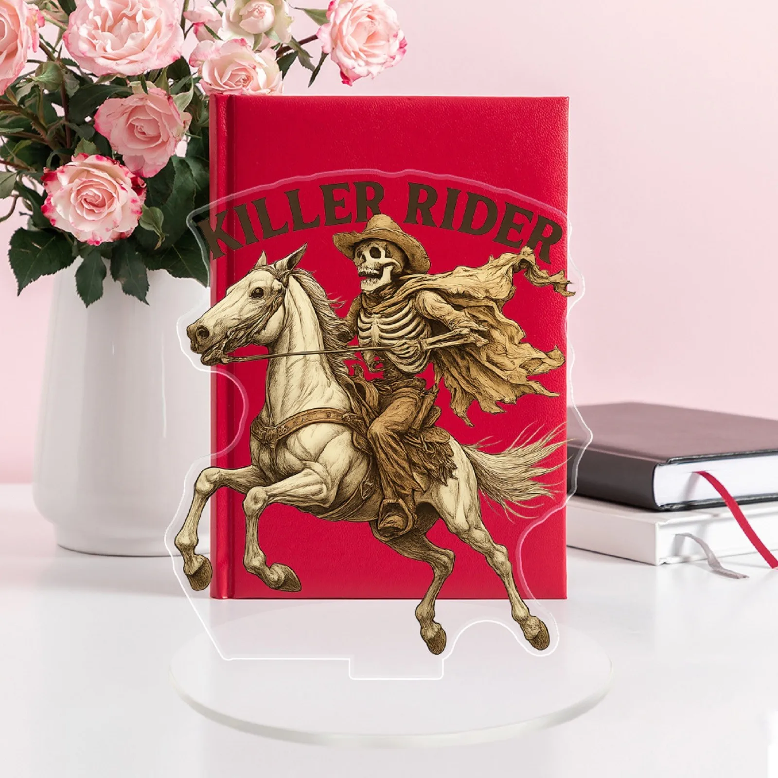 2D Halloween Killer Knight Platform Acrylic Ornament Creative Desktop Decoration Party Atmosphere Decoration Prop Holiday Gift