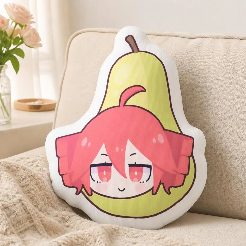 Pear KasaneTeto Funny Pillow Cushion Irregular Stuffed Throw Pillow Home Decor Gift Sofa Bed