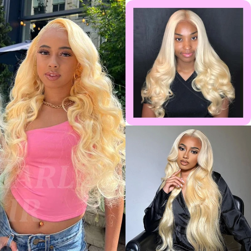 

38inch 613 Body Wave on Sale Lace Front Wig Blonde Bundles Brazilian Human Hair Wigs Lace Frontal Blonde Human Hair Wig