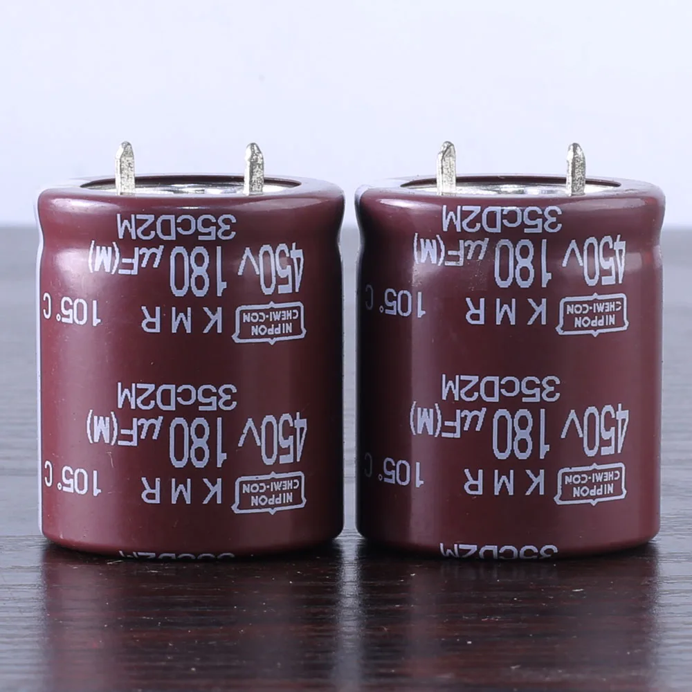 

2pcs Nippon Chemi-Con NCC KMR 180mfd 450V 180UF electrolytic Capacitor 25X30mm