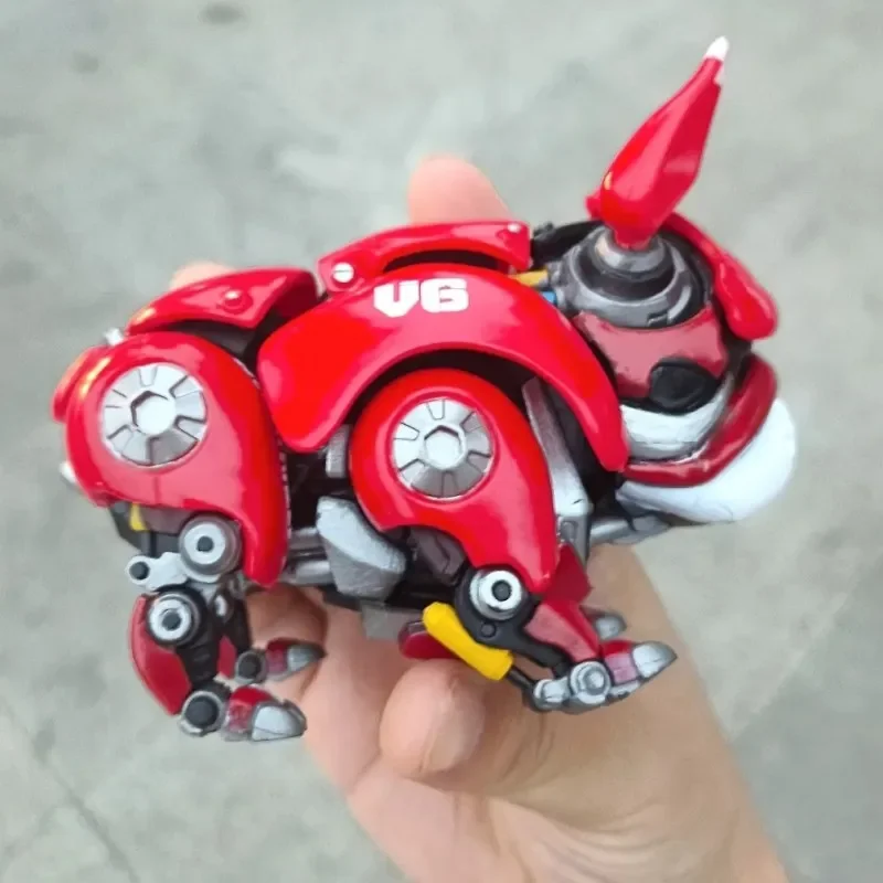 Transformation Mechanical Bulldog New Red Green Robot Dog Anime Figure Adults Children Toy Model Dolls Action Figures Collection